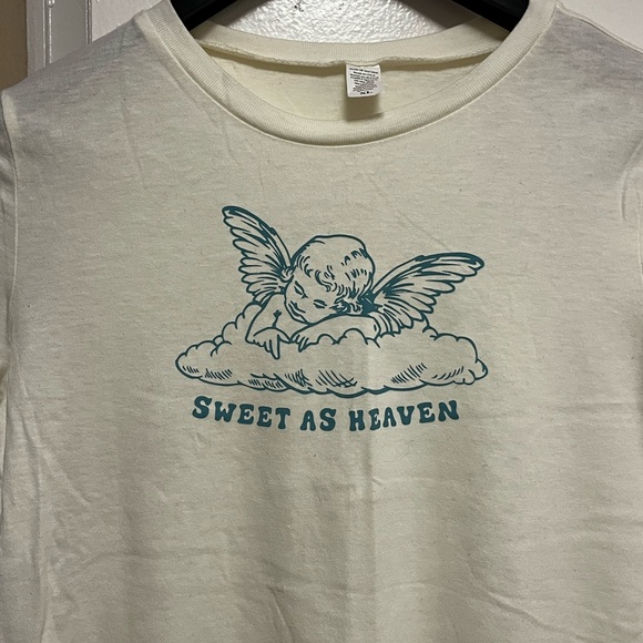 Tops - Sweet As Heaven Cream T-Shirt